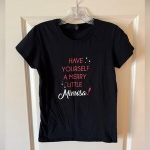 Women’s Holiday Mimosa Black Tee